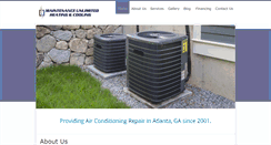 Desktop Screenshot of heaterhvacrepairatlanta.com